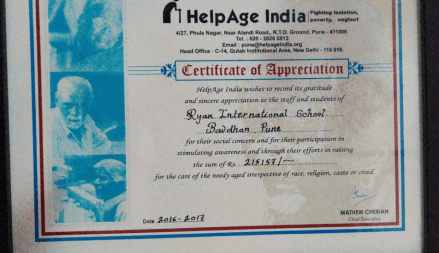 Awarded by HelpAge India